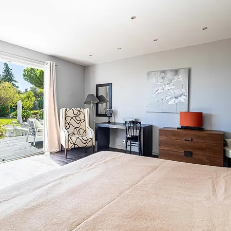 A C 8br 15p With Pool & Tennis - Antibes 胡安莱潘